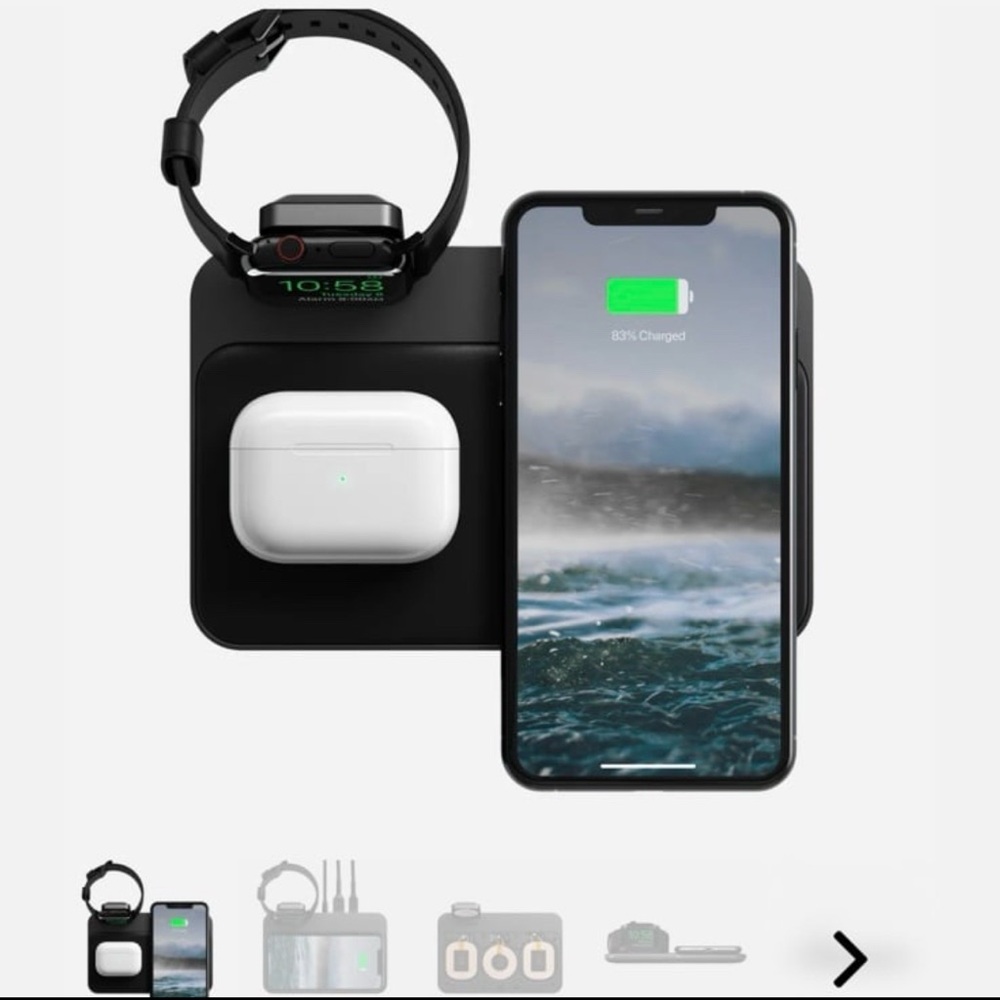 Nomad Black Wireless Charging Station